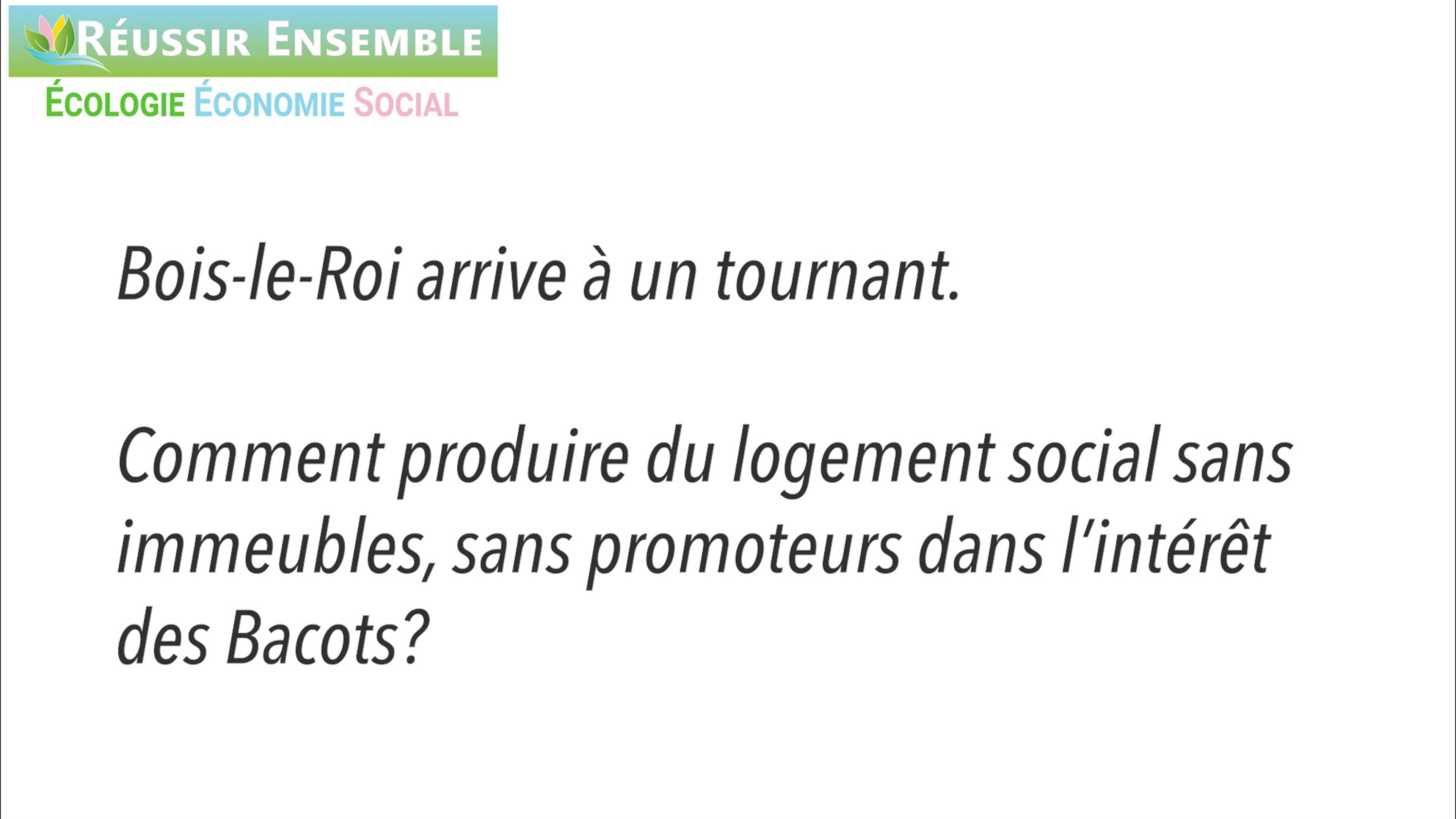 18/01:Réunion publique | Oui au logement social, mais sans immeubles et sans promoteurs (vidéo 4)